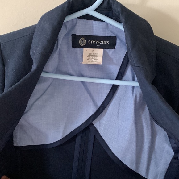 CREWCUTS THOMPSON BLUE BLAZER AND PANT SET BOYS SIZE 3 EXCELLENT CONDITION!! - Picture 4 of 7